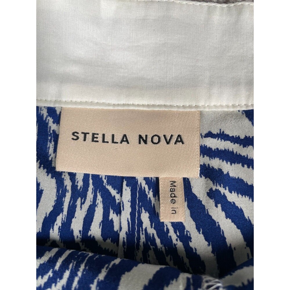 Anthropologie Stella Nova Pants Womens Medium 38 Sookie Silk Quiet Luxury Preppy - Picture 3 of 9
